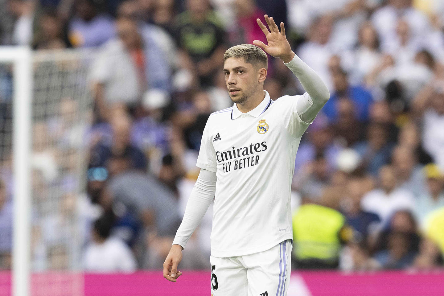 Fede Valverde durante un partido en el Santiago Bernabéu - Foto: LaLiga.